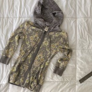 Free people zip up hoodie